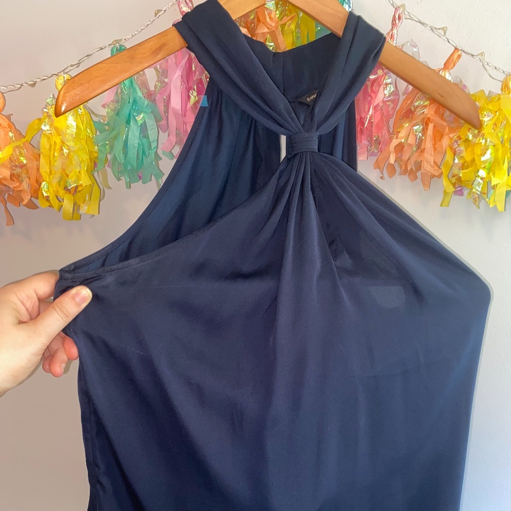 Banana republic navy sleeveless top